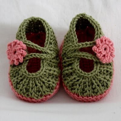 zapatos bebé crochet