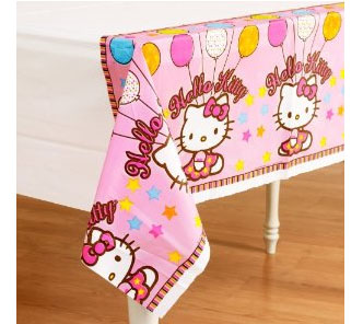 Mantel de Hello Kitty para baby shower