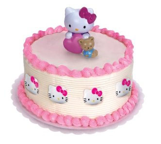 Torta para baby shower de Hello Kitty