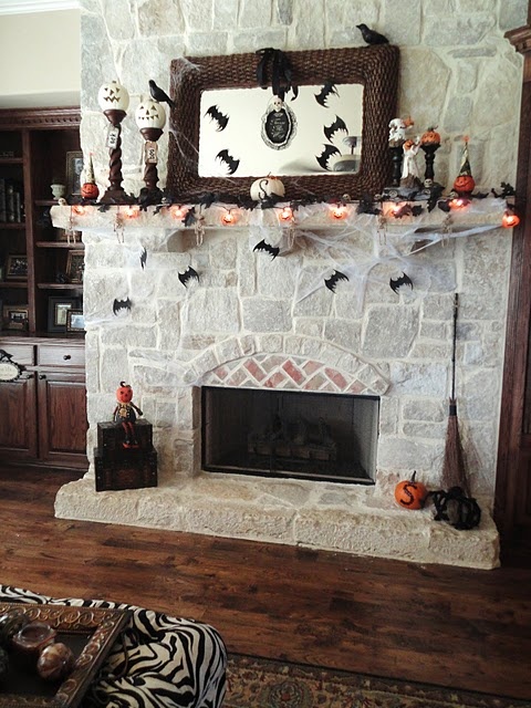 Cómo decorar la chimenea en Halloween 13