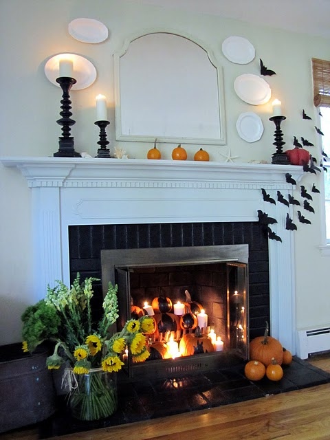 Cómo decorar la chimenea en Halloween 14