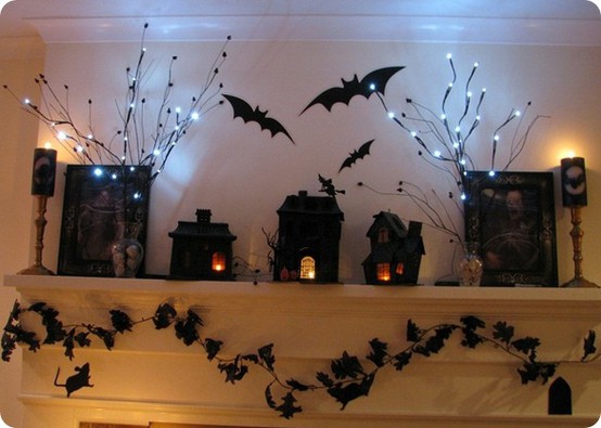 Cómo decorar la chimenea en Halloween 3