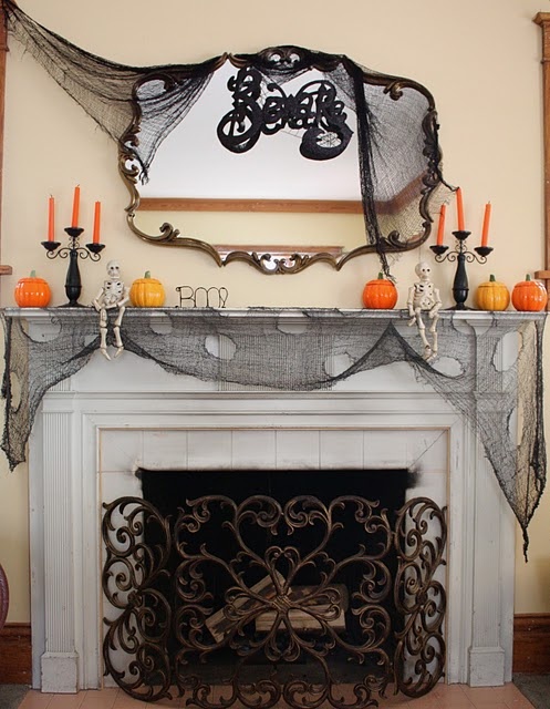 Cómo decorar la chimenea en Halloween 7