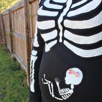 Disfraz esqueleto embarazada