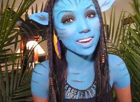 Maquillaje de Avatar para Halloween