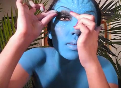 Maquillaje de Avatar para Halloween10