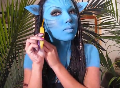 Maquillaje de Avatar para Halloween12