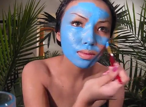 Maquillaje de Avatar para Halloween2
