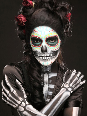  Maquillaje de Halloween  calaveras mexicanas