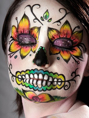 Maquillaje Halloween: Calaveras mexicanas 7