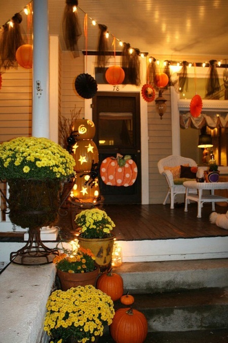 decoración terraza halloween