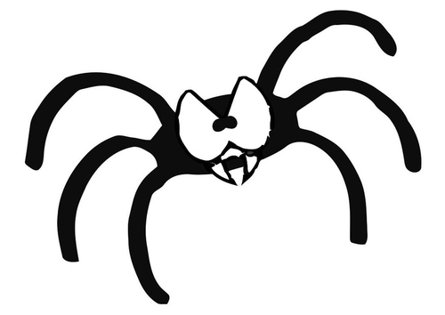 Dibujo de araña para Halloween